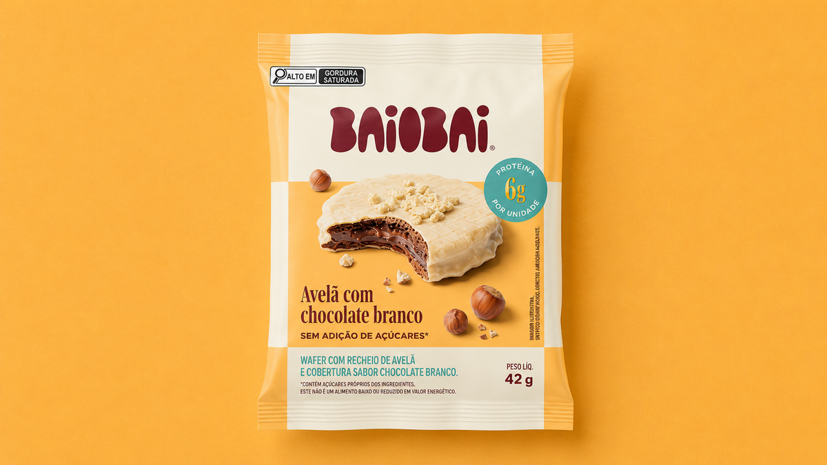 Avelã com chocolate Branco