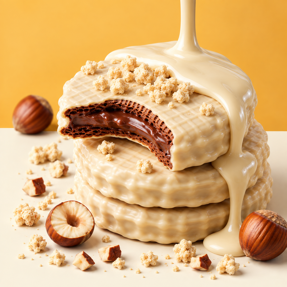 Avelã com chocolate Branco